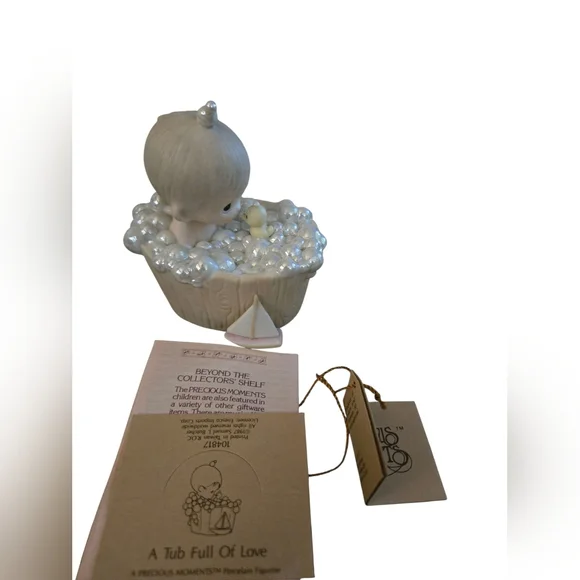 Precious Moments Porcelain Figurines Lot Of 5 1983-1989 - Picture 5 of 16